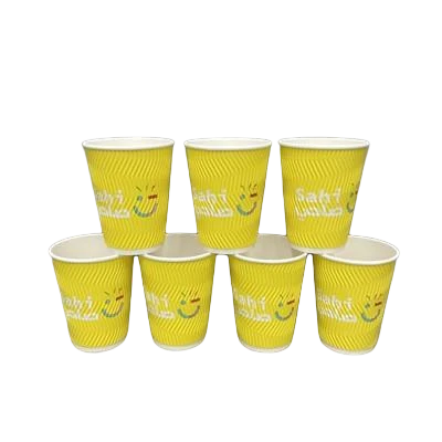 Ripple Wall 12oz Paper Cup With Lids