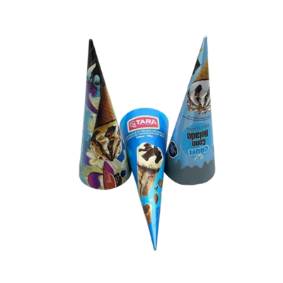 Pembalut Kon Aiskrim Kertas Tersuai Sekali Pakai