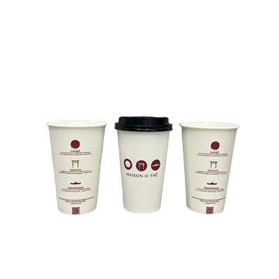 Cawan Kertas Dinding Tunggal Sekali Pakai Mesra Alam-Dengan Sesuai Untuk Kopi Dan Teh